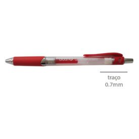 Esferográfica Vermelho 0,7mm Gel Retrátil AC1369-03 x 12un