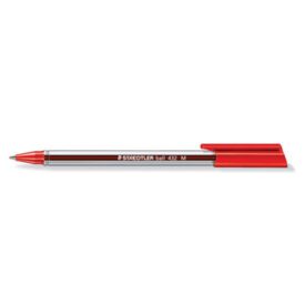 Esferográfica Vermelho 0,45mm Ball 432M Cristal x 2un