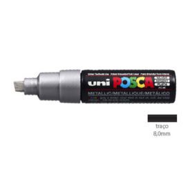 Marcador Uniball Posca PC-8K 8,0mm Prata (26)