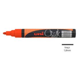 Marcador Giz Laranja Fluorescente 1,8-2,5mm UNI PWE-5M x 2un
