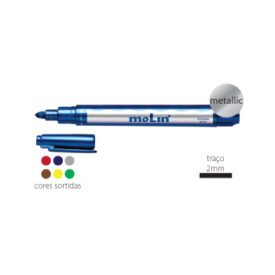 Marcador Metal Molin RTM225 2mm Cx 6un Cores Sortidas