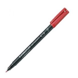 Marcador Permanente Fino Vermelho 0,6mm Lumocolor 318F x 10un