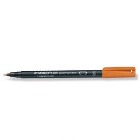 Marcador Permanente Fino Laranja 0,4mm Lumocolor 313-4 x 10un