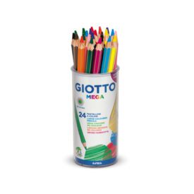 Lapis Cor 18cm Giotto Mega Copo 24un