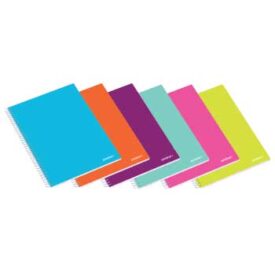 Caderno Espiral A4 Quadriculado Ambar School Sortido x 10un