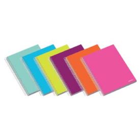 Caderno Espiral A5 Quadriculado Ambar School Sortido x 2un
