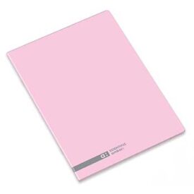 Caderno Agrafado A5 Pautado Ambar School Rosa x 10un