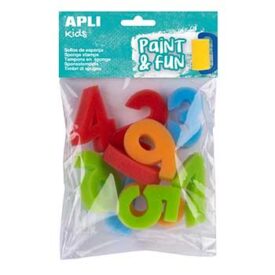 Esponja Carimbo 123 Apli Kids Paint & Fun 10un