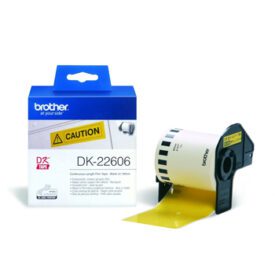 Rolo Película Plástica Contínua Amarela 62mmx15,24m