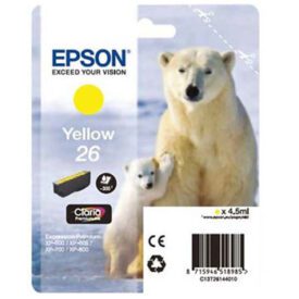 Tinteiro Epson 26 Amarelo C13T26144010 4,5ml