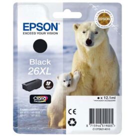 Tinteiro Epson 26XL Preto C13T26214010 12,1ml