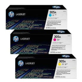 Pack Toners HP 305A 3 Cores CF370AM 2600 pág.