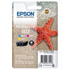 Pack Tinteiros Epson 603 3 Cores C13T03U54010 2,4ml