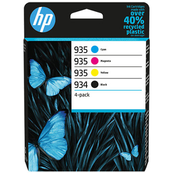 Pack Tinteiros HP 934/935 Preto/Cor 6ZC72A 10ml/4.5ml