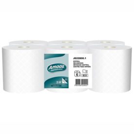 Rolo Toalhas Mão 280mx19,2cm 1Fl Amoos Picotado 6un