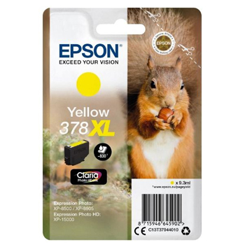 Tinteiro Epson 378XL Amarelo C13T37944010 9,3ml