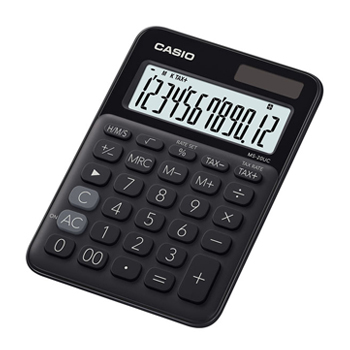 Calculadora de Secretaria Casio MS20UCBK Preto 12 Digitos