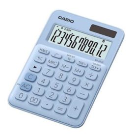 Calculadora de Secretaria Casio MS20UCLB Az Claro 12 Digitos