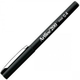 Marcador Fino Preto 0,4mm Artline 200 12un