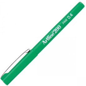 Marcador Fino Verde 0,4mm Artline 200 12un