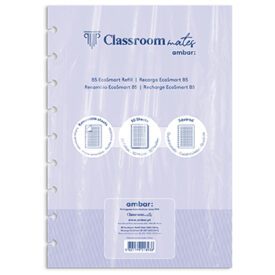 Recarga Caderno Inteligente Ambar EcoSmart B5 Quadri 50Fls