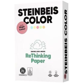 Papel Fotocopia Salmao Steinbeis Reciclado A4 80gr 1x500Fls