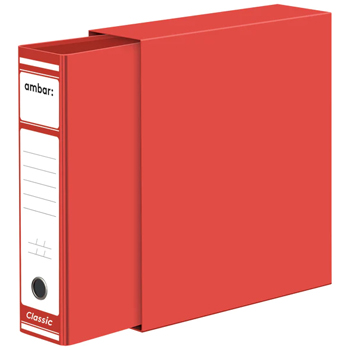 Pasta Arquivo+Cx Fixa L80 310x290 Comercial Vermelho x 5un