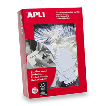 Etiquetas com Fio 28x43mm Apli 00391 500un