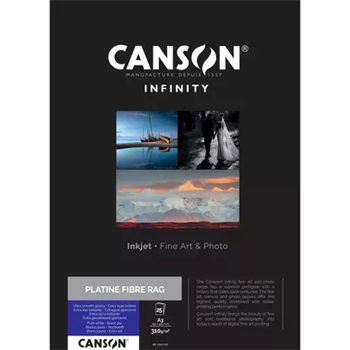Papel Canson Infinity Rag Photograph A3 100% 210gr 25Fls