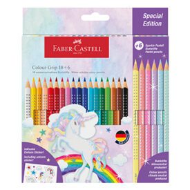Lapis Cor 18cm Faber Castell Grip Special Edition 18+6un