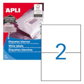 Etiquetas 210x148 Apli 500 Folhas A4 1000un