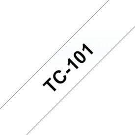 Fita Laminada 12mmx7,7mts Transparente/Preto