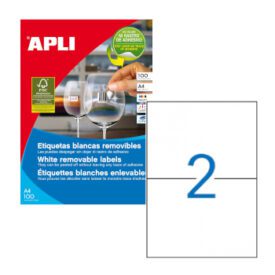 Etiquetas Removiveis 210x148 100 Folhas A4 200un