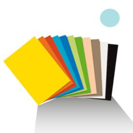 Cartolina 50x65cm Azul Pálido 5A 180g 1 Folha x 5un