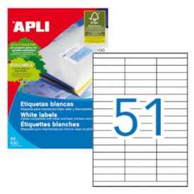Etiquetas 70x16,9 Apli 01294 100 Folhas 5100un