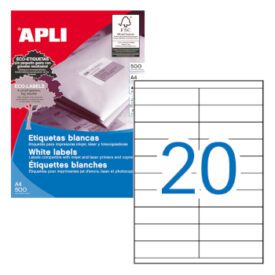 Etiquetas 105x29 Apli 500 Folhas A4 10000un