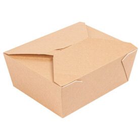 Caixa Cartolina Kraft 15,2x12,1x6,5cm 1350ml THEPACK 50un