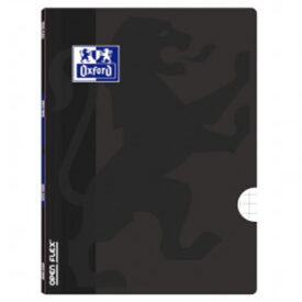 Caderno Agrafado A5 Quadriculado Oxford Openflex Preto x 2un