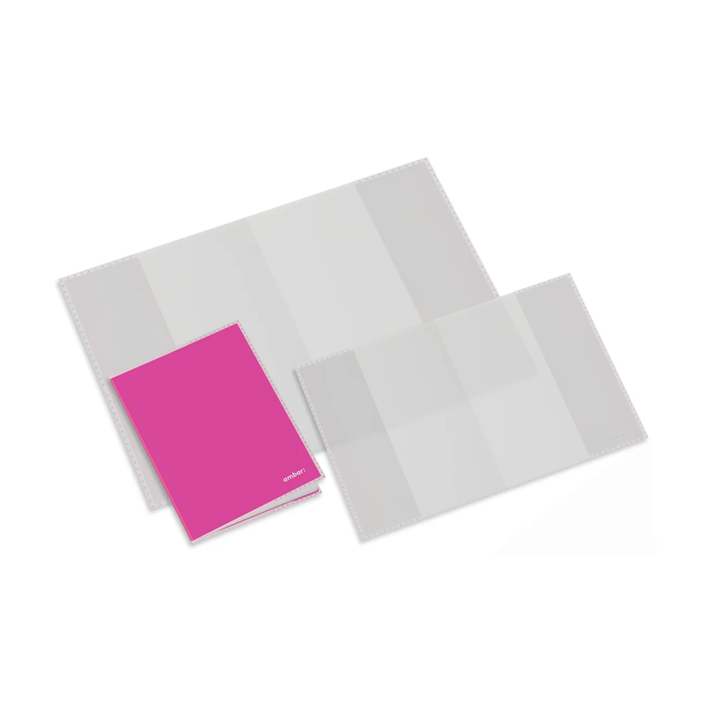 Forra Livros Capa A4 220x310x4mm 85mic Ambar 5un