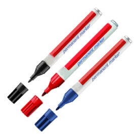 Marcador Grosso Azul DONG-A Non-Dry 12un