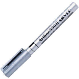 Marcador Permanente Médio Prata 1,2mm Artline EK440