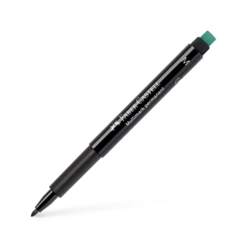 Marcador Permanente Médio Preto 0,9mm Faber-Castell x 2un