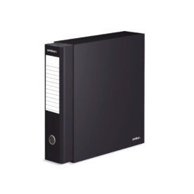 Pasta Arquivo+Cx Ambar L/L Din com calha Preto