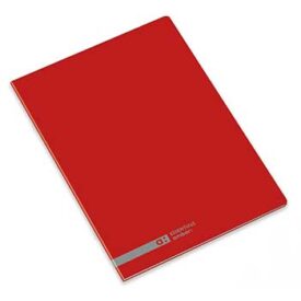 Caderno Agrafado A4 Quadriculado Ambar School Vermelho x 3un