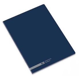 Caderno Agrafado A5 Pautado Ambar School Marinho x 10un