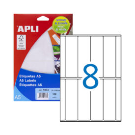 Etiquetas 31x100 Apli 01873 15 Folhas A5 120un