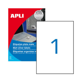 Etiquetas 210x297 Poliester Matte (Lase&Copier) Resistentes