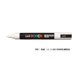 Marcador Uniball Posca PC-5M 1,8mm Branco (1)