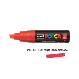Marcador Uniball Posca PC-8K 8,0mm Vermelho (15)