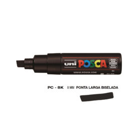 Marcador Uniball Posca PC-8K 8,0mm Preto (24)